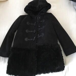 GAP kids faux suede and fur jacket